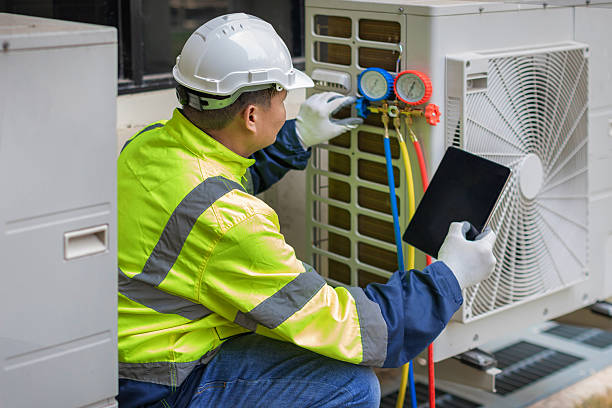 Professional Ductwork Repair technician working in Collins Center, NY
